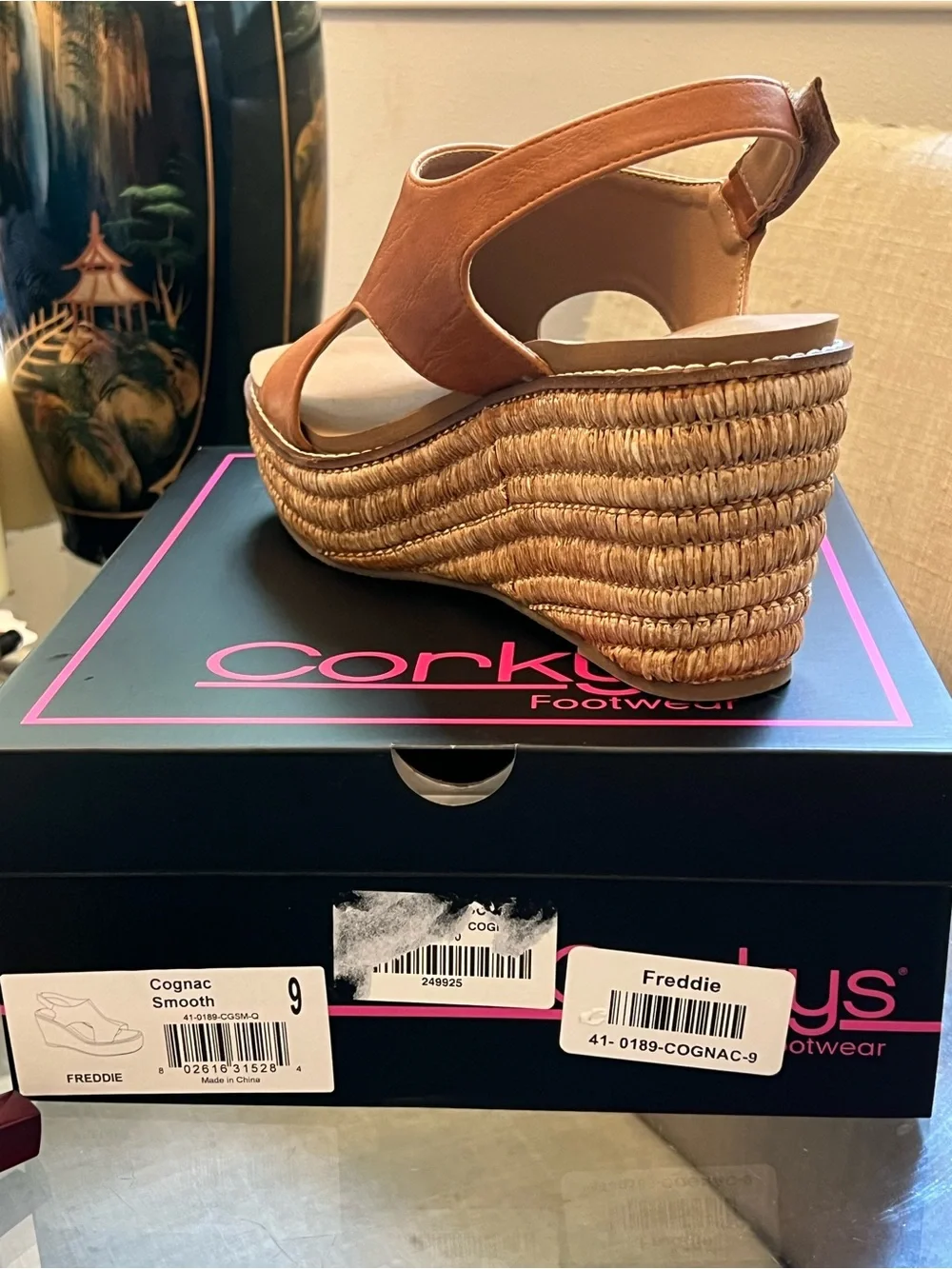 Corkys Freddie wedge sandal sz 9 - Picture 3 of 5
